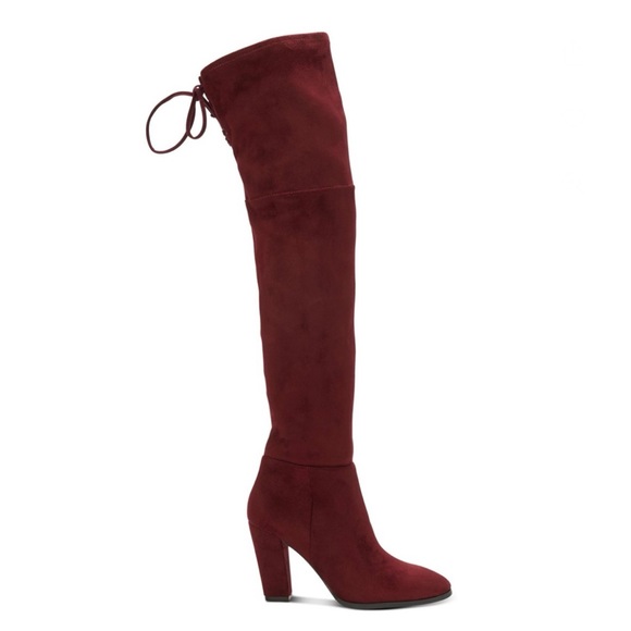 Vince Camuto Tapley Women's Burgundy Over-The-Knee Boots - Picture 3 of 7